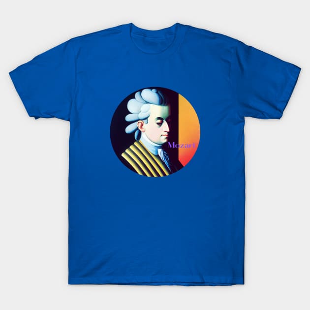 Wolfgang Amadeus Mozart T-Shirt by Cryptilian